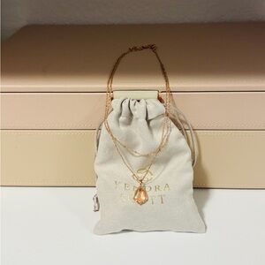 Kendra Scott Rose Gold Teardrop Necklace